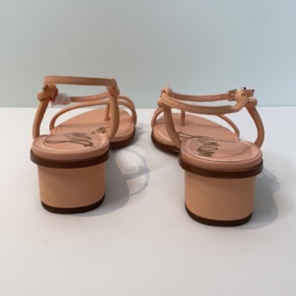 Sam Edelman Women Pink Isle Ankle Strap Block Heel Leather Sandal Size 9.5W - Picture 6 of 10